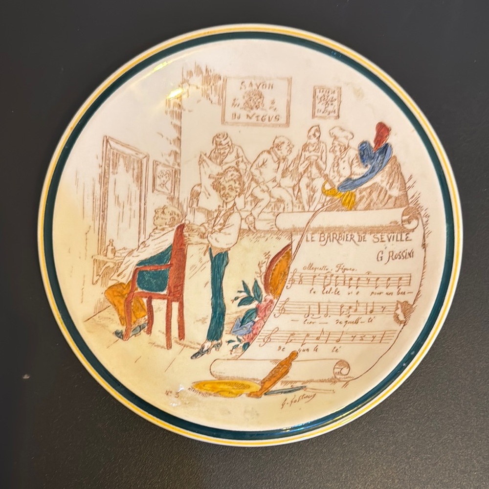 Decorative Plate with Musical Scene